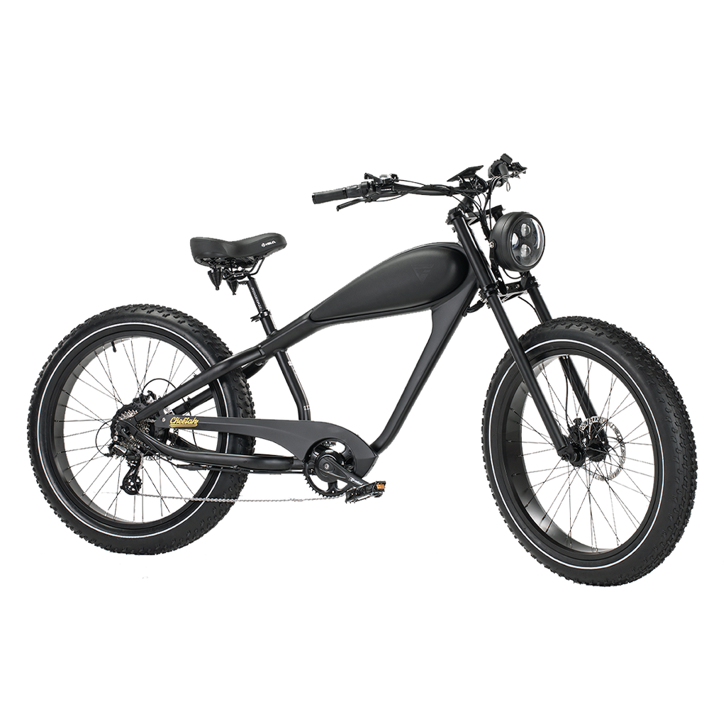 ROOTS RIDER Cheetah 2 electric bike, three-quarter front view