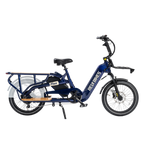 Roots Rider Flux cargo electric bike in Nebula, full side view