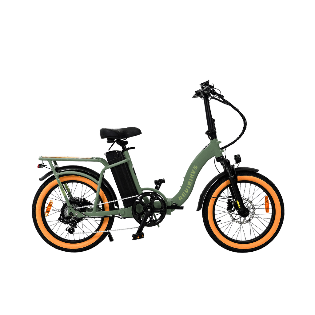 Roots Rider Rebel 2 green folding fat tire electric bike product image