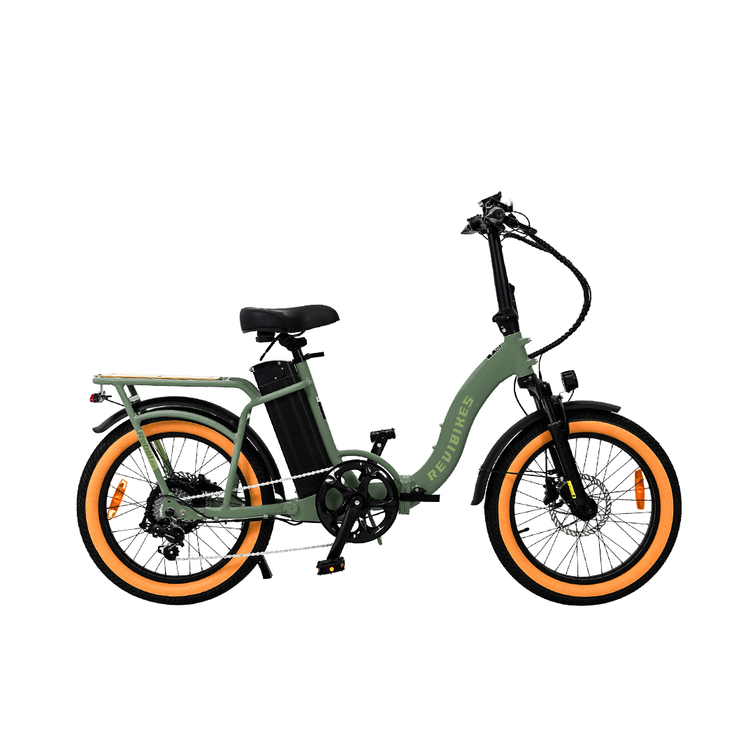 Roots Rider Rebel 2 green folding fat tire electric bike product image