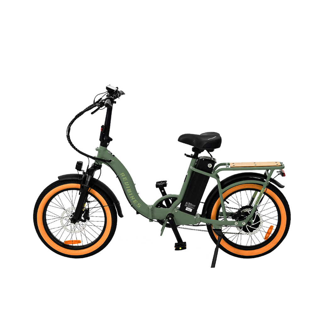 Roots Rider Rebel 2 green folding fat tire electric bike product image