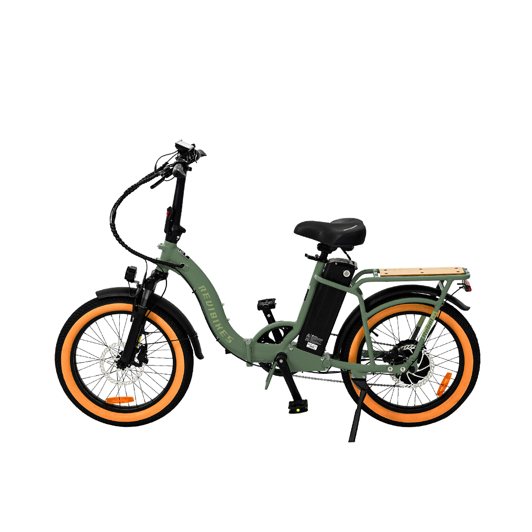 Roots Rider Rebel 2 green folding fat tire electric bike product image