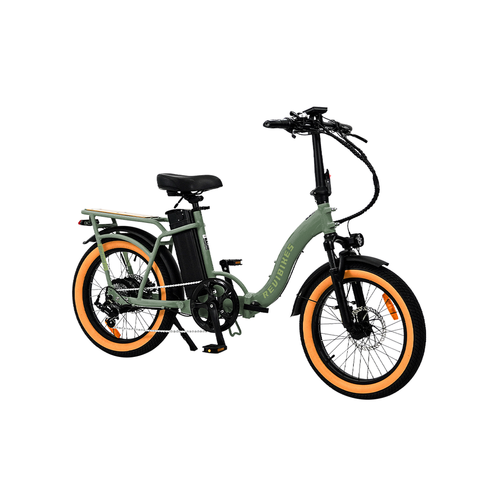 Roots Rider Rebel 2 green folding fat tire electric bike product image