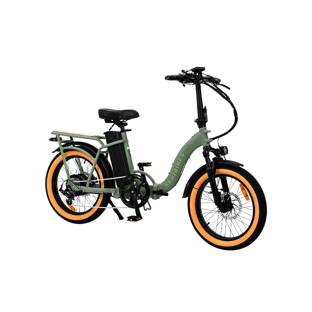 Roots Rider Rebel 2 green folding fat tire electric bike product image