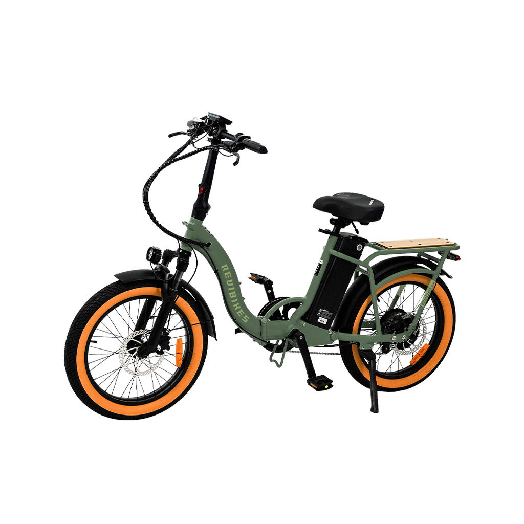Roots Rider Rebel 2 green folding fat tire electric bike product image