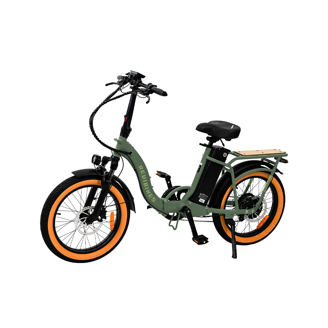 Roots Rider Rebel 2 green folding fat tire electric bike product image