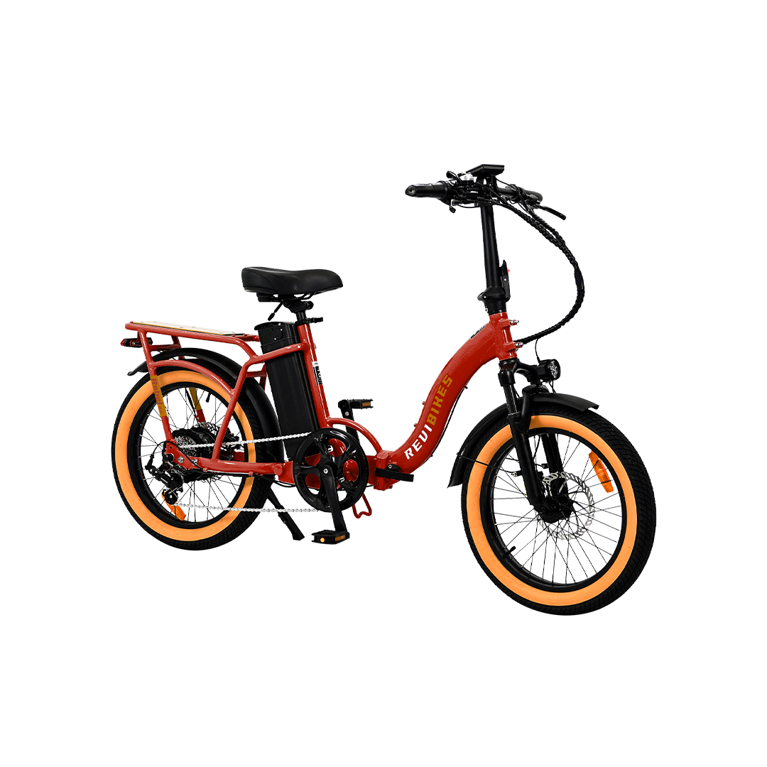 Roots Rider Rebel 2 red folding fat tire electric bike product image