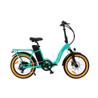 Roots Rider Rebel 2 Pro folding electric bike in Turquoise