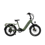 Roots Rider Runabout 2 step-through electric bike in Wild Green