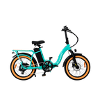 Roots Rider Rebel 2 teal folding fat tire electric bike product image