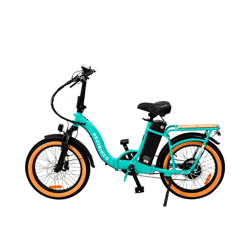 Roots Rider Rebel 2 teal folding fat tire electric bike product image