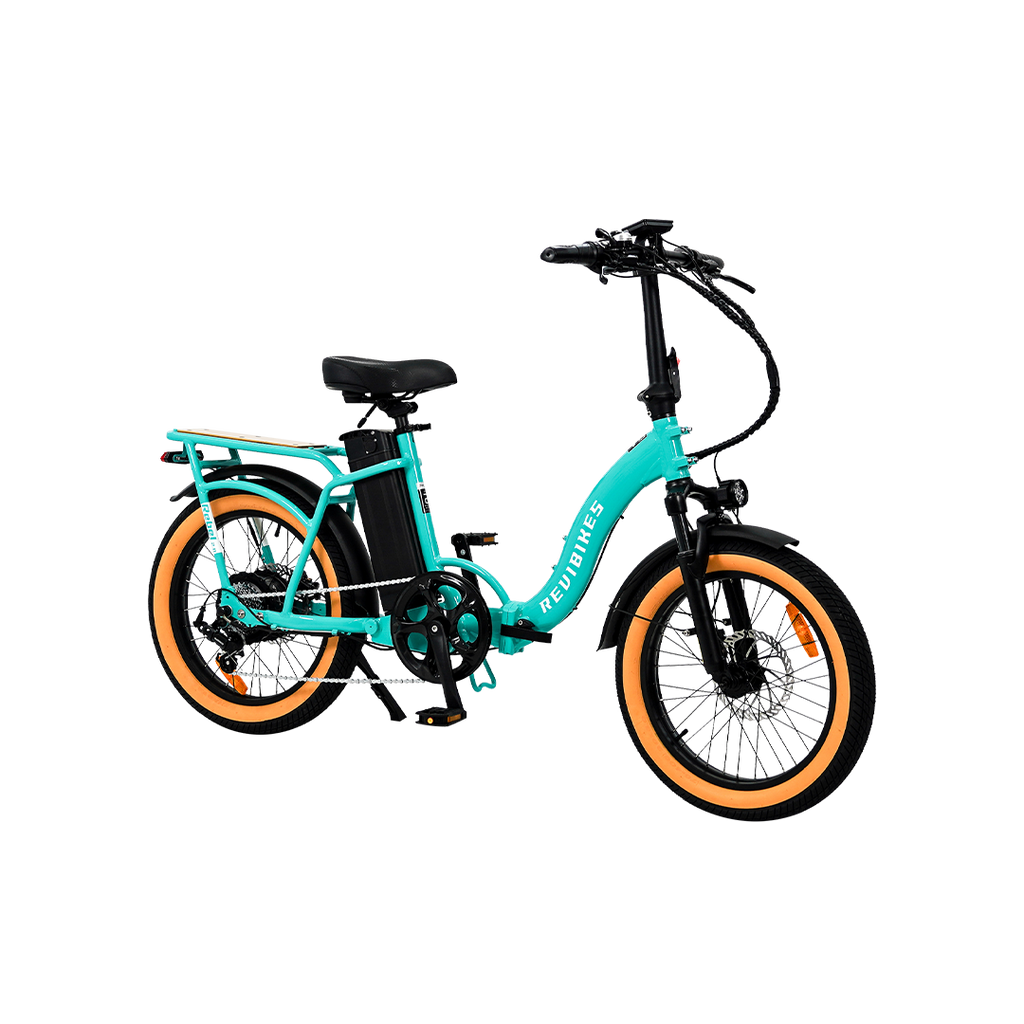 Roots Rider Rebel 2 teal folding fat tire electric bike product image