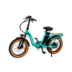Roots Rider Rebel 2 teal folding fat tire electric bike product image