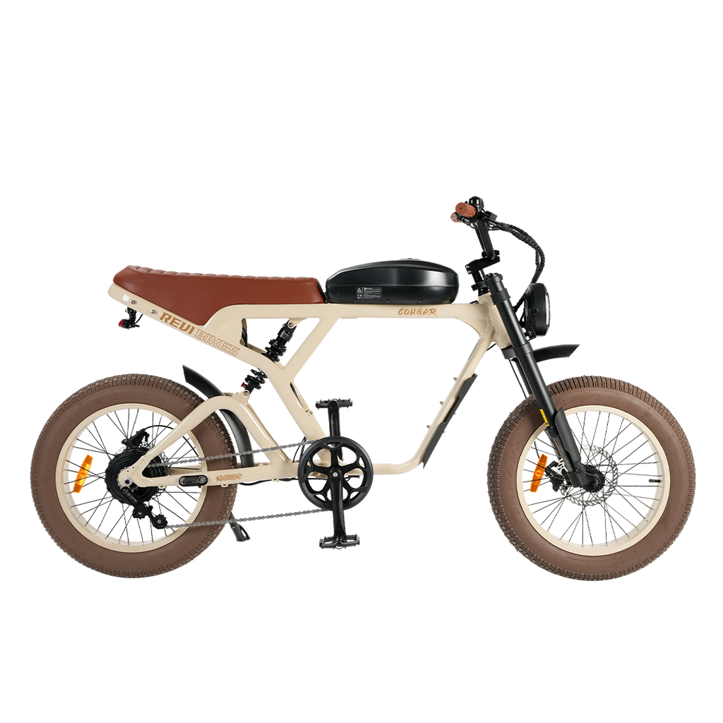 Roots Rider Cougar moped style fat tire electric bike product image