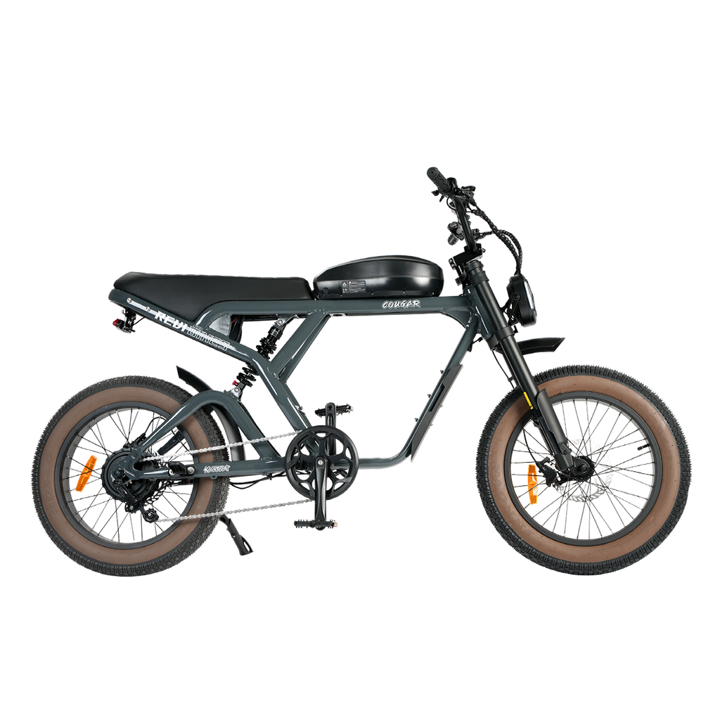 Roots Rider Cougar moped style fat tire electric bike product image